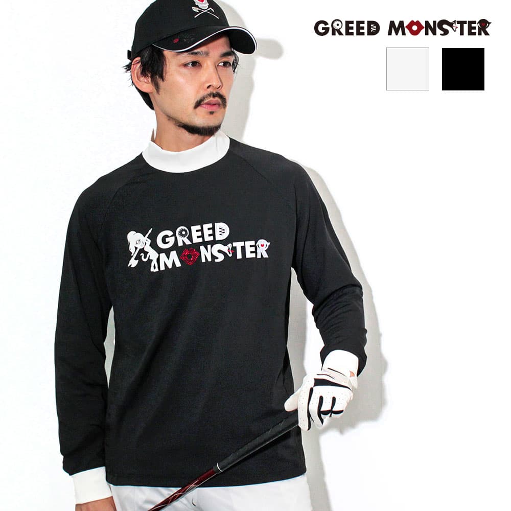 【Men's】マルチパターンロゴ モック長袖CU