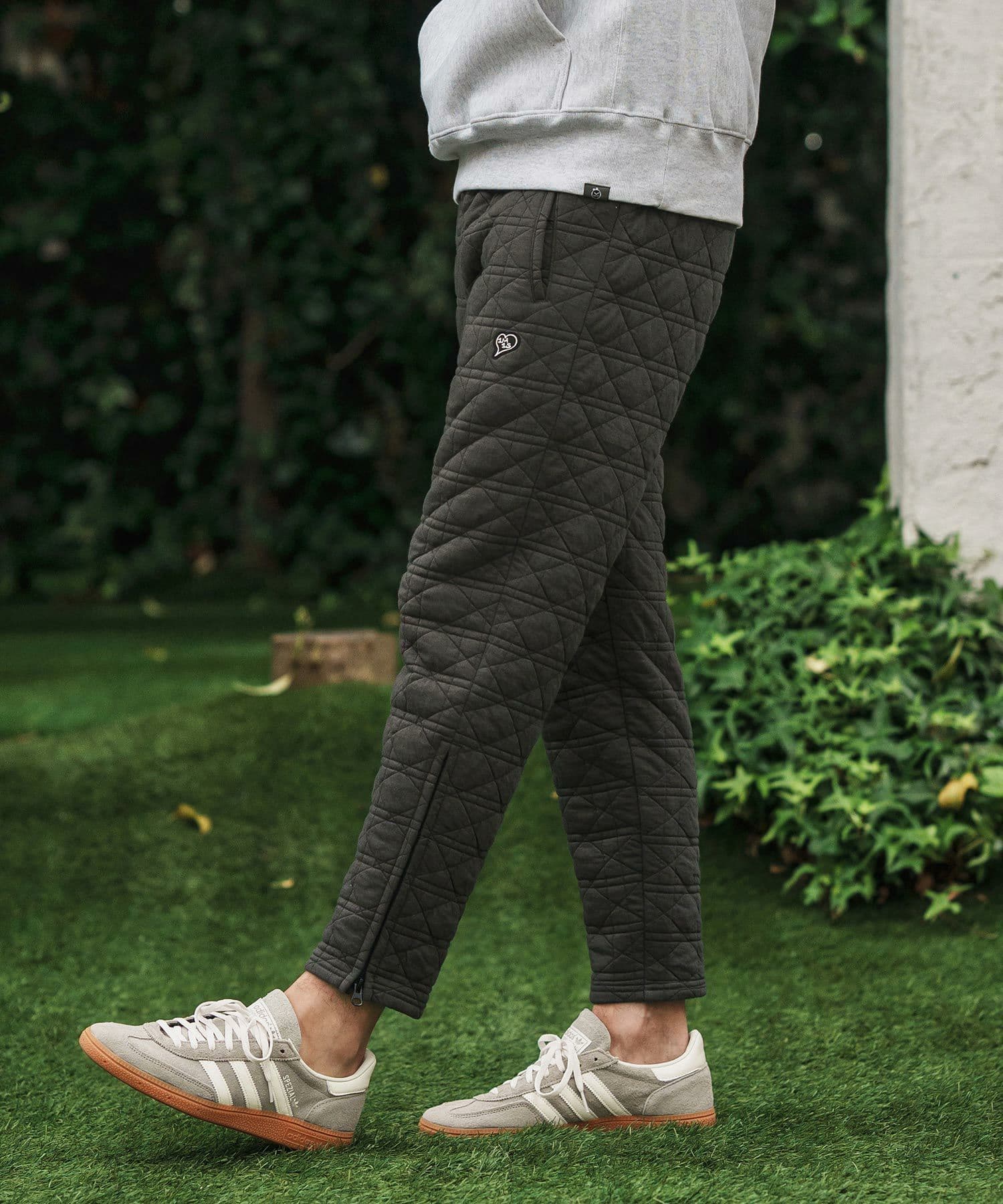 【Men's】キルティングサイドジップパンツ