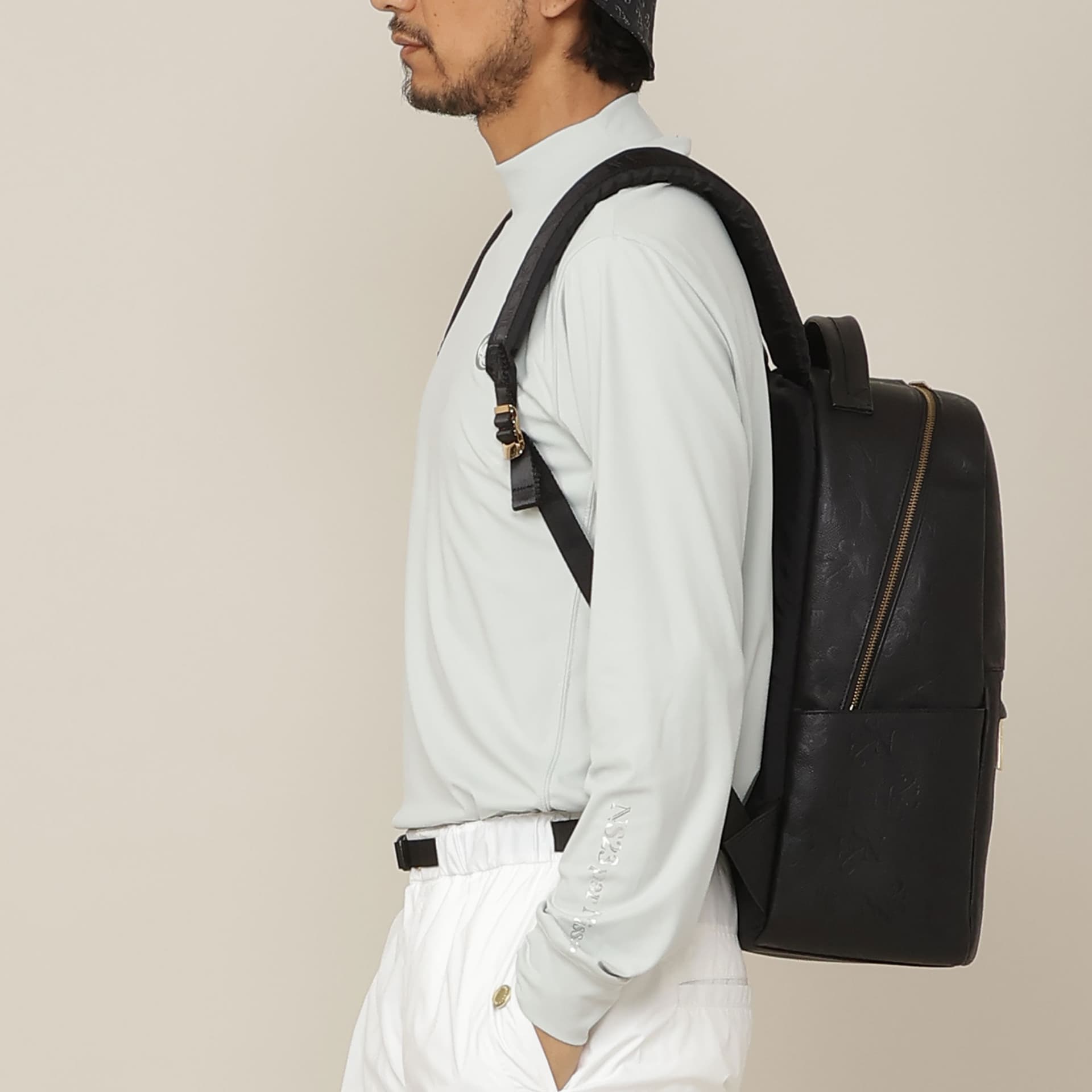 【Men's/ストレッチ/吸湿速乾/UVカット】ストレッチスムースモックネック