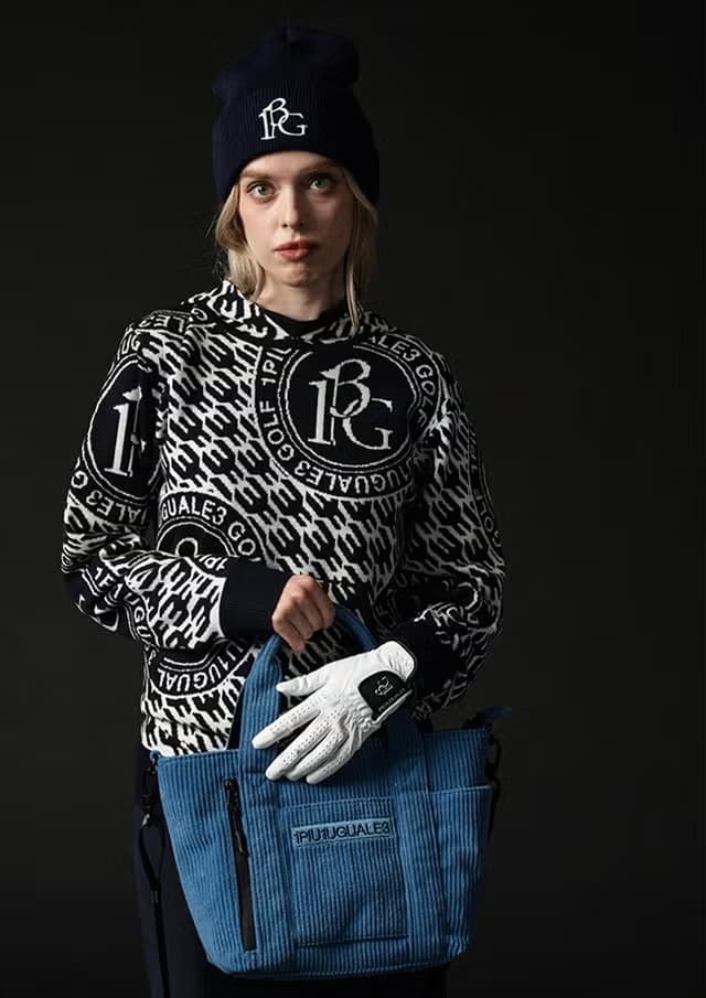 【Women's】Bird in CageJacquard Knit Hoodie