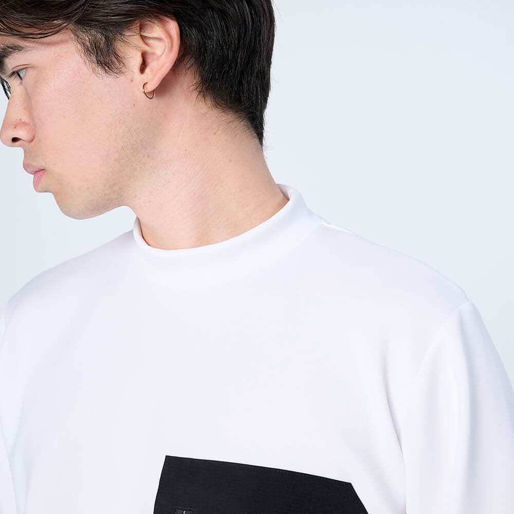 【Unisex】XLMK-PKT(ウルトラストレッチ モックネック ロングスリーブシャツ)