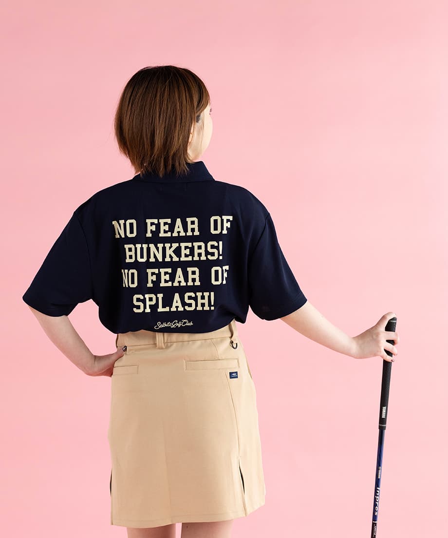 【Unisex】NO BUNKERS NO SPLASH Polo ”navy”