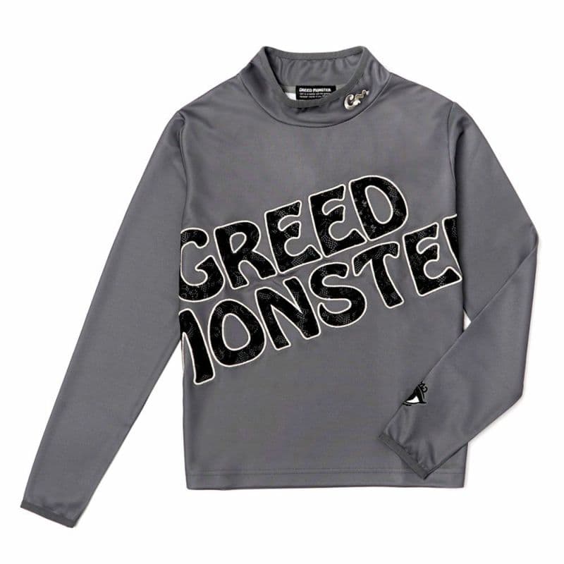 【Women's】レースパッチロゴ モック長袖CU