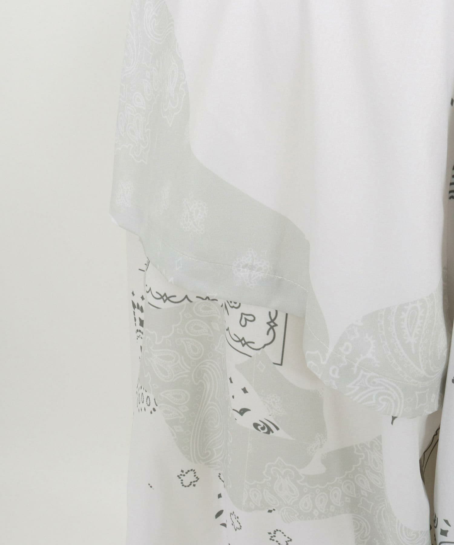 【Men's】カモフラージュペイズリー柄ハイネックジップブルゾン