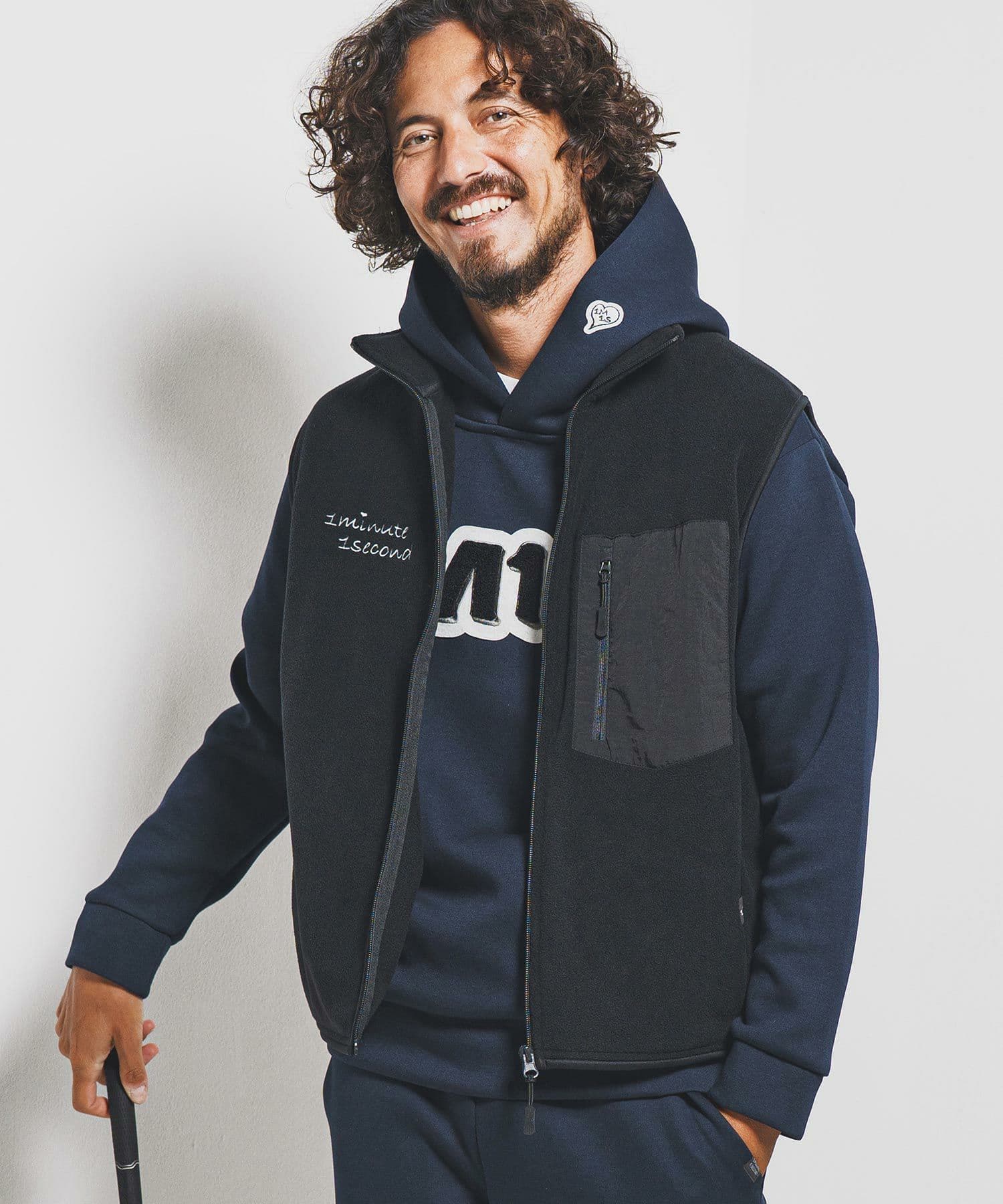 【Men's】フリースジップベスト