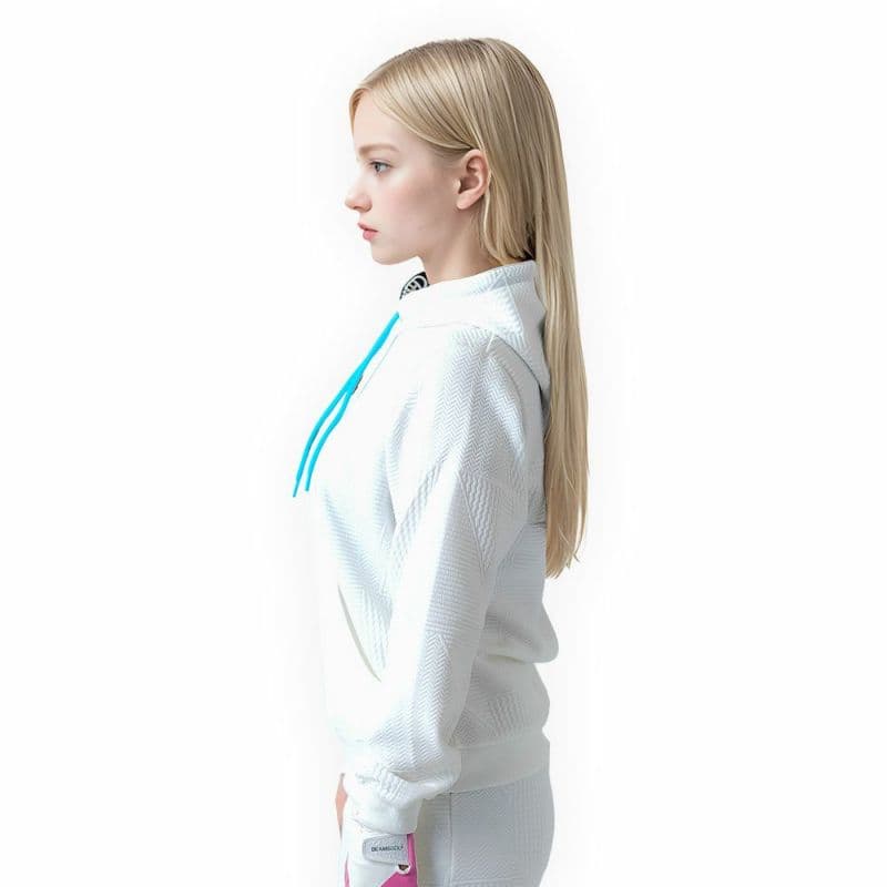 【Women's】ジャガード ロゴテーププルパーカー