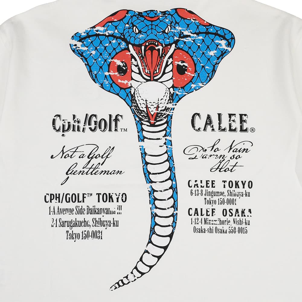 【Men's】CALEE x Cph/Golf HENRY NECK COBRA TEE