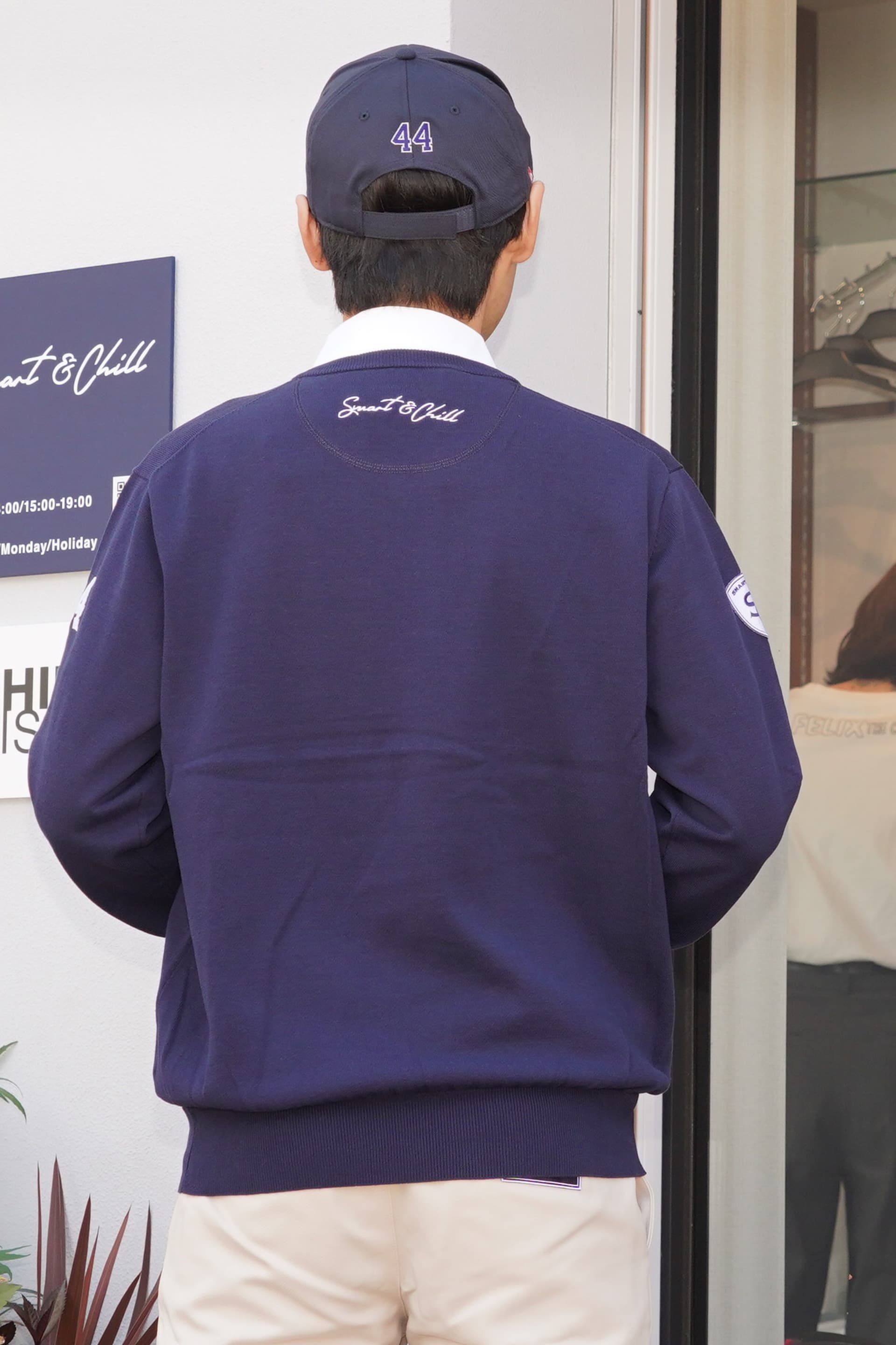【Men's】ハイゲージコットンニット