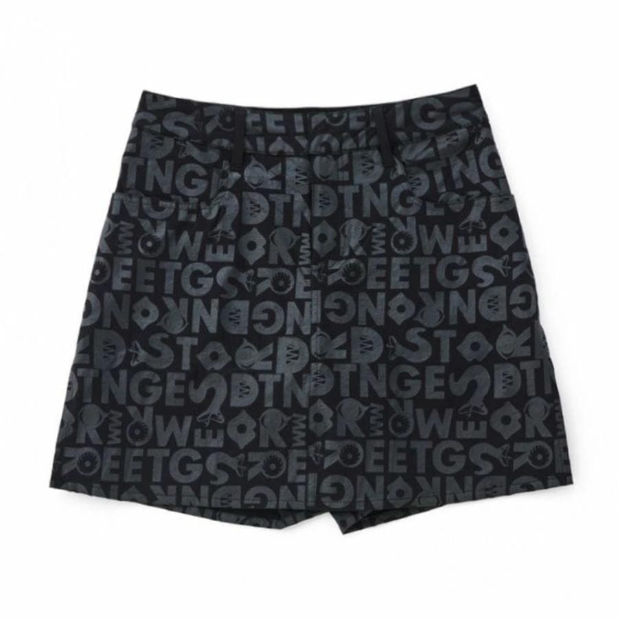 【Women's】パネルプリント スカートパンツ