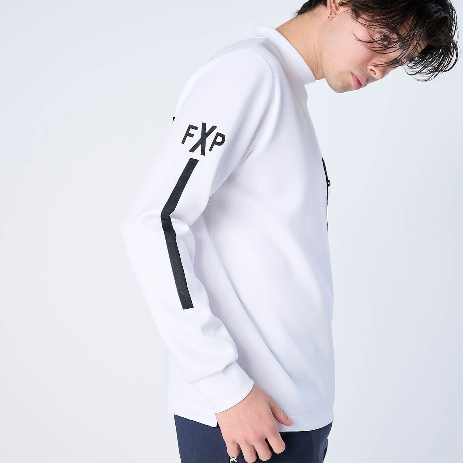 【Unisex】XLMK-PKT(ウルトラストレッチ モックネック ロングスリーブシャツ)