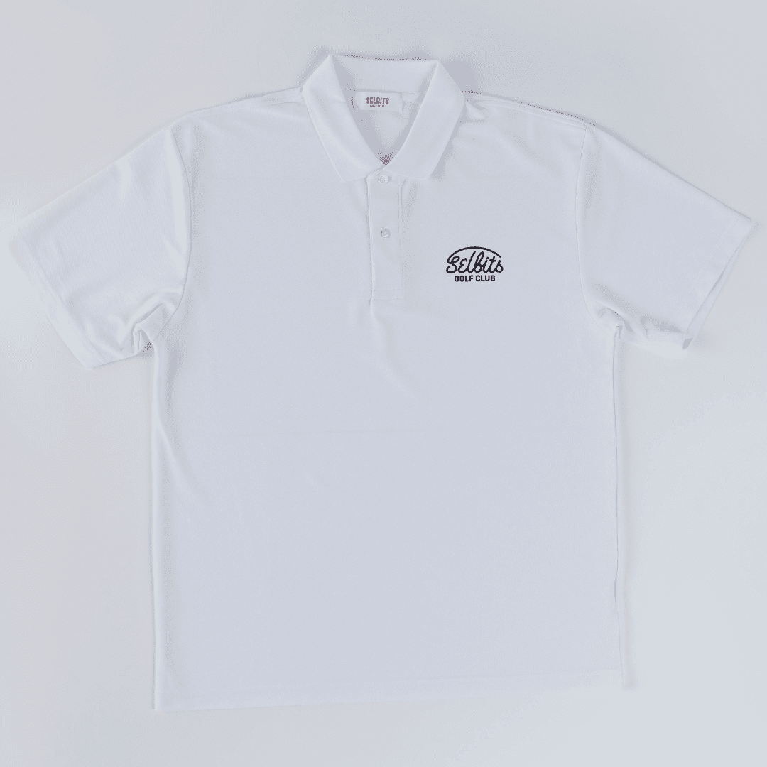 【Unisex】SELBITS GOLF CLUB LOGO Polo ”white”