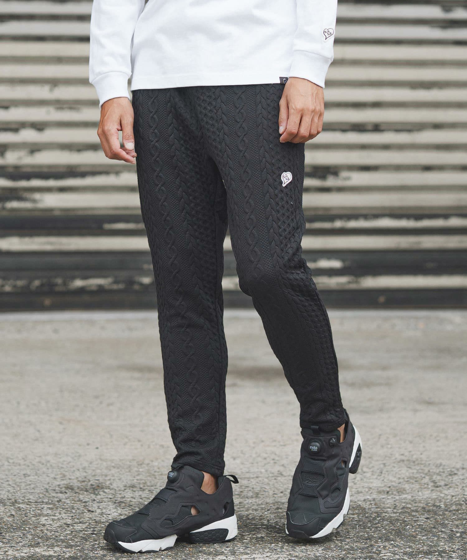 【Men's】ケーブルニットパンツ