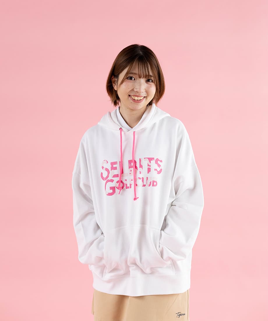 【Unisex】LOGO PINK CAMOUFLAGE PARKA ”white”