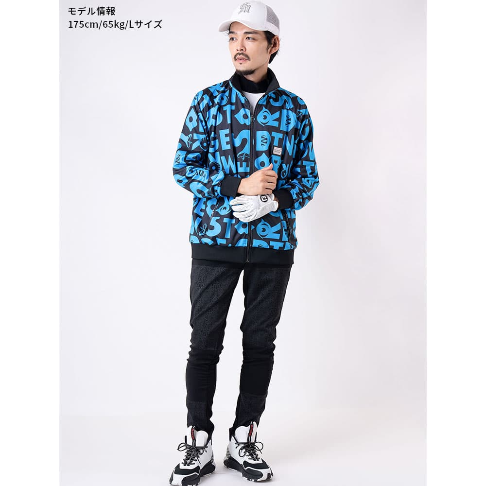 【Men's】総柄プリント トラックJK