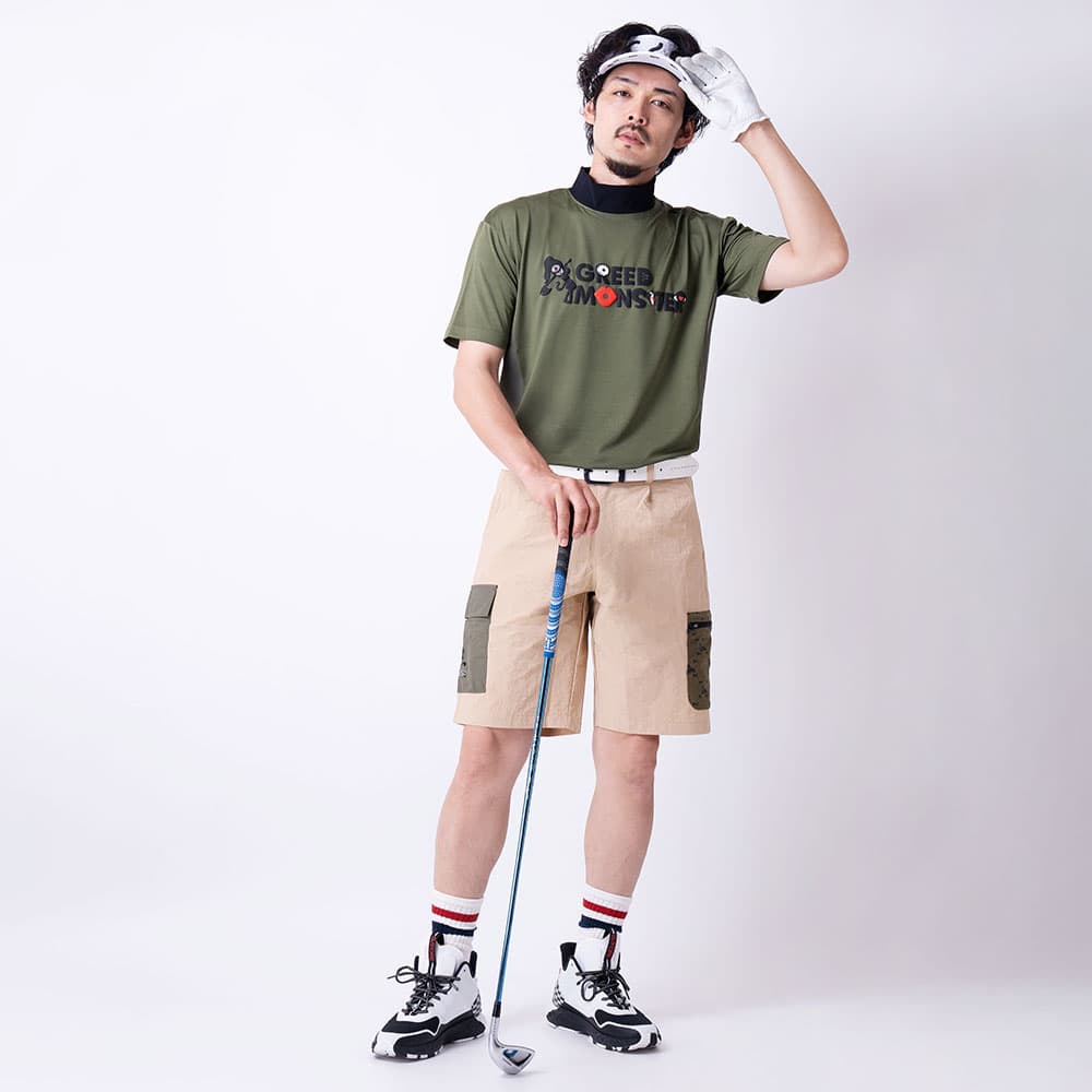 【Men's】カラーポケット ハーフパンツ