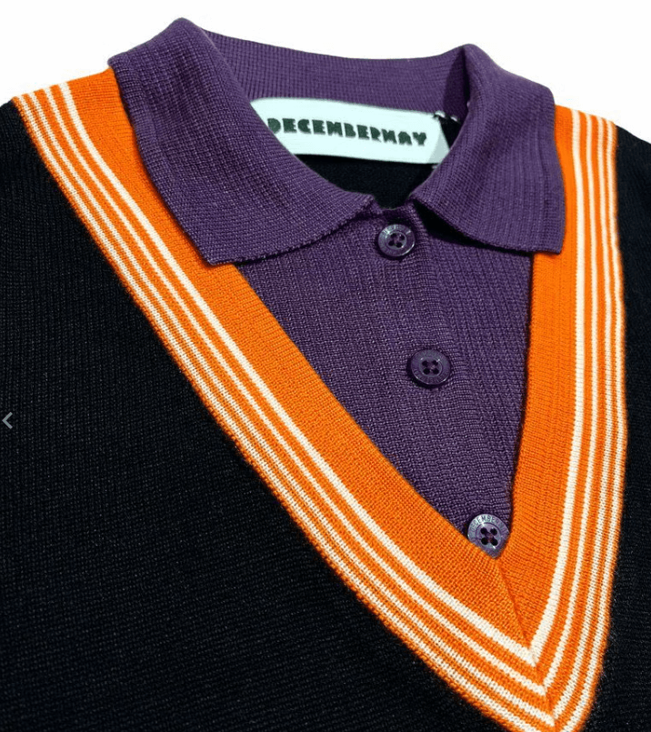 【Men's】レイヤードニット