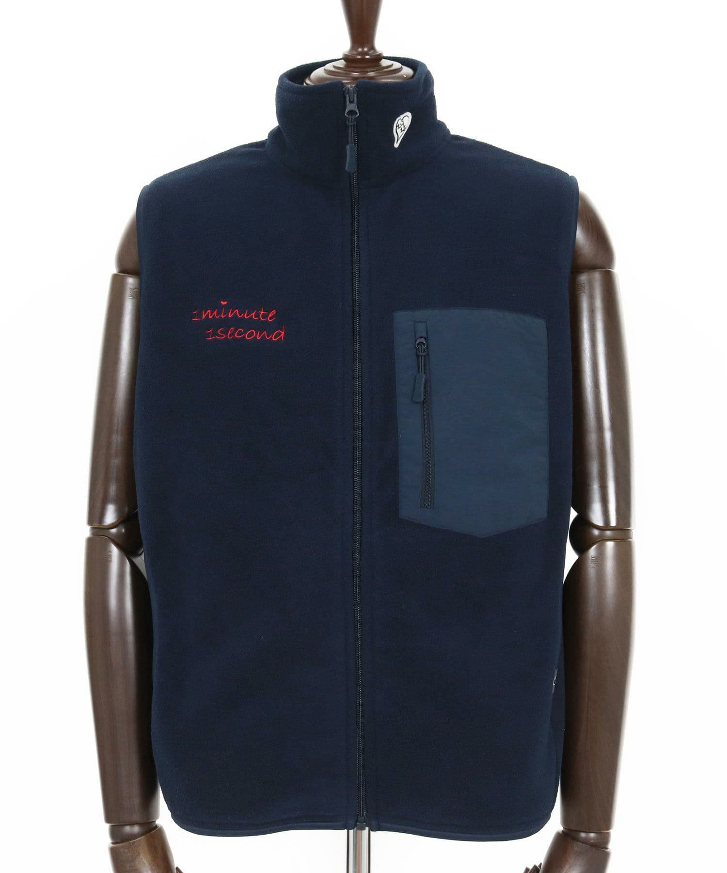 【Men's】フリースジップベスト