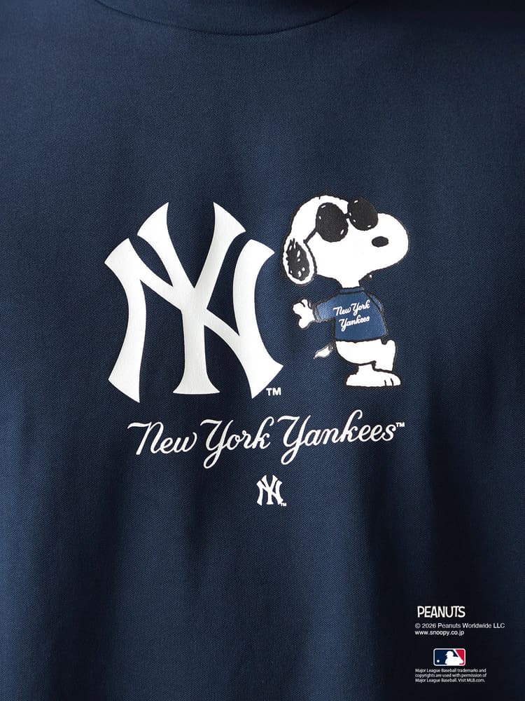 【Men's】【PEANUTS×MLB】コラボモックネックTシャツ