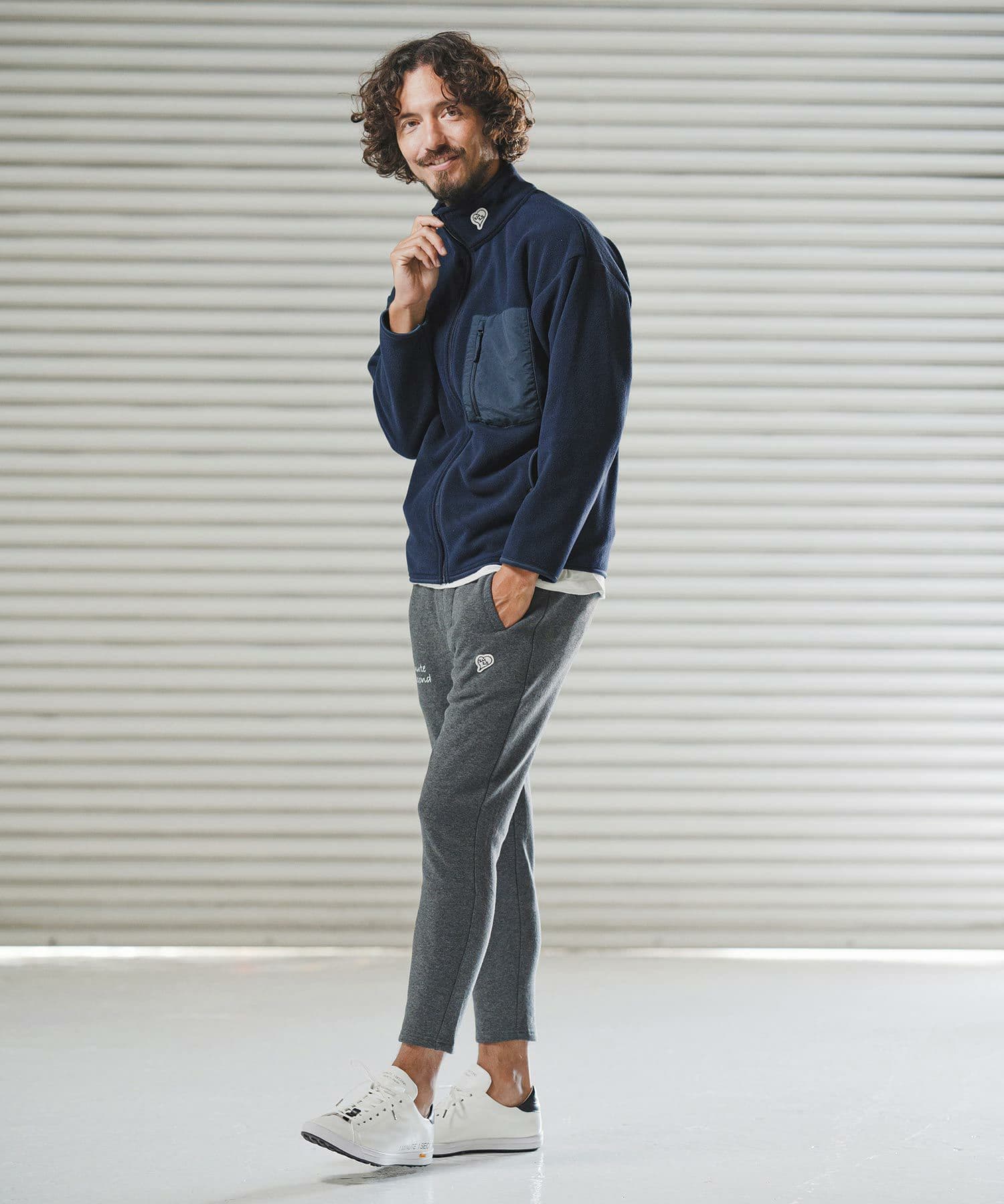 【Men's】フリースジップジャケット