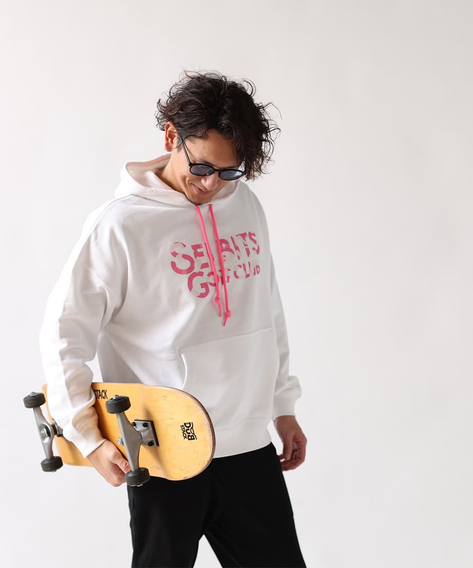 【Unisex】LOGO PINK CAMOUFLAGE PARKA ”white”