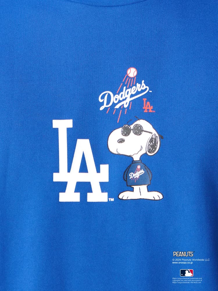 【Men's】【PEANUTS×MLB】コラボモックネックTシャツ