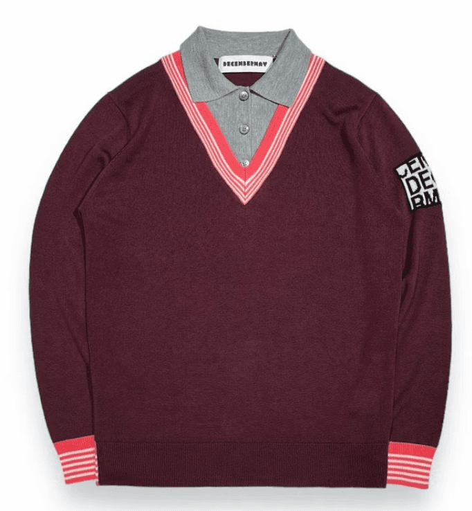 【Men's】レイヤードニット