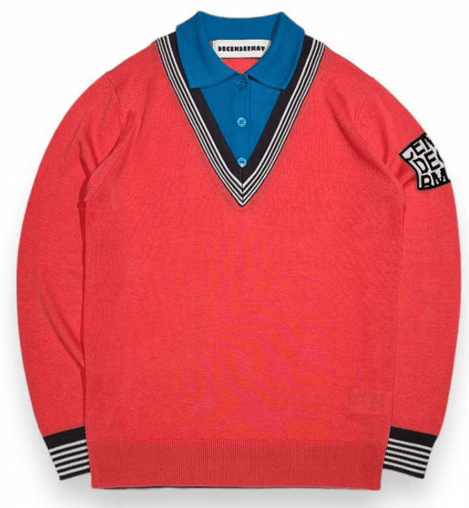 【Men's】レイヤードニット