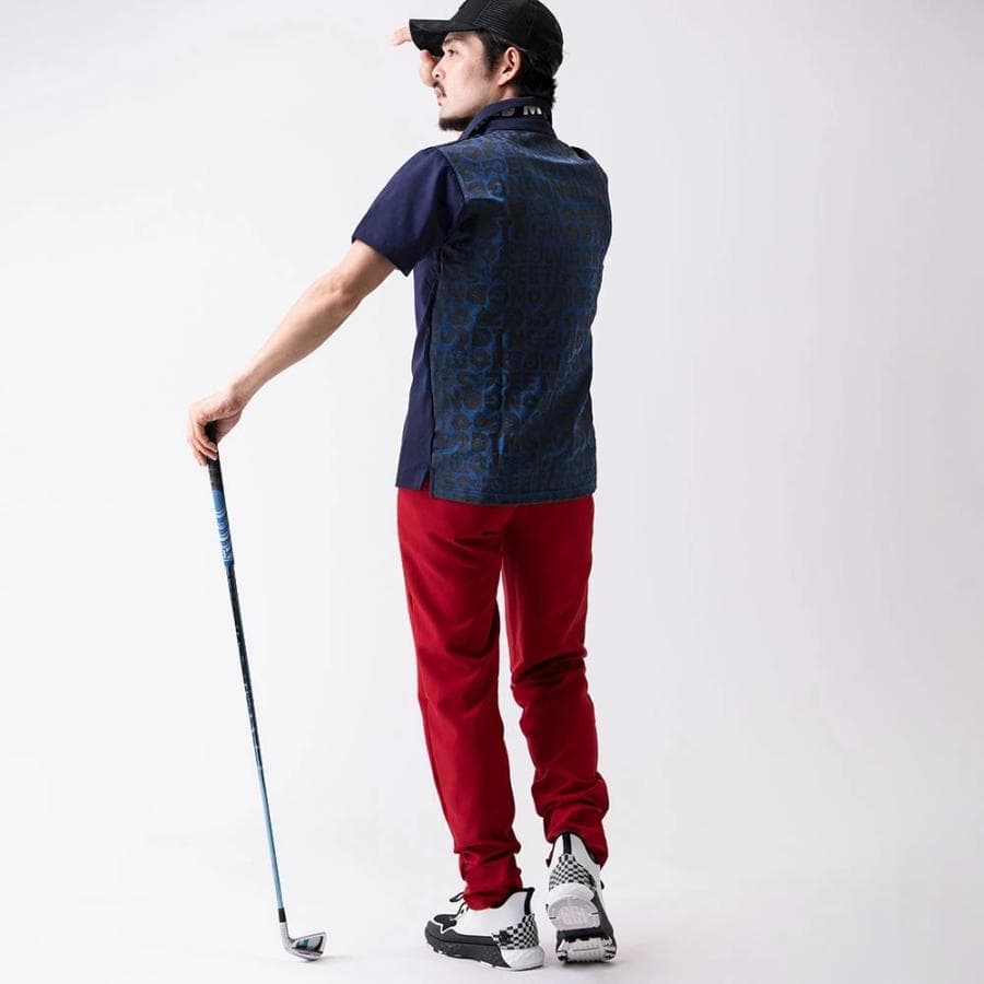 【Men's】バッグボディパネルプリント ポロ