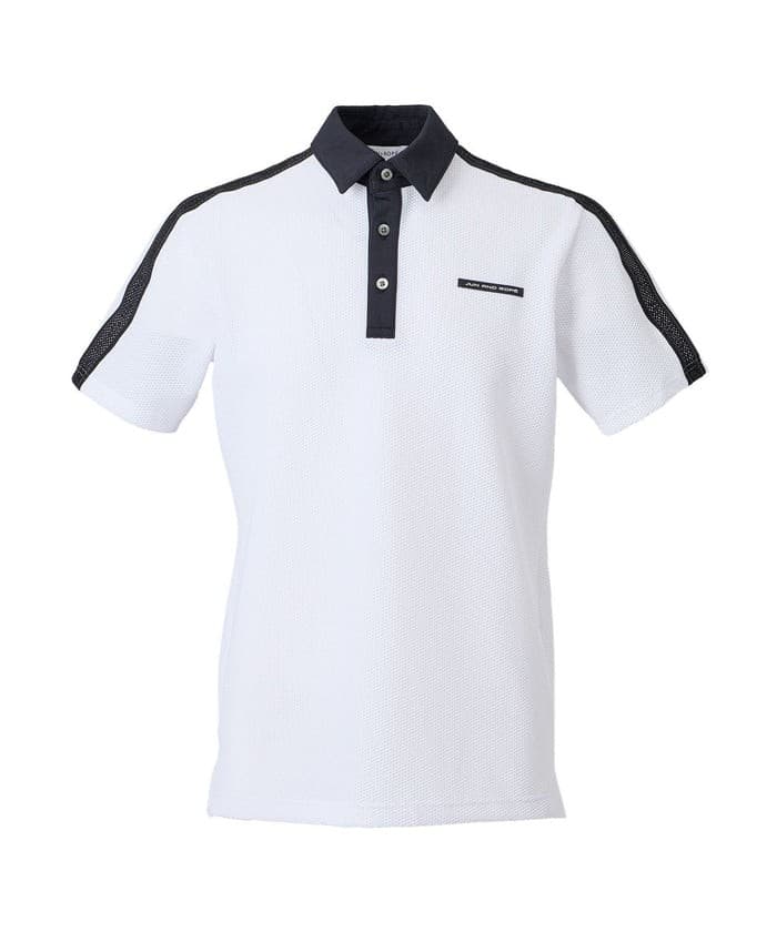 【Men's】メッシュトリコットテープ使い半袖シャツ
