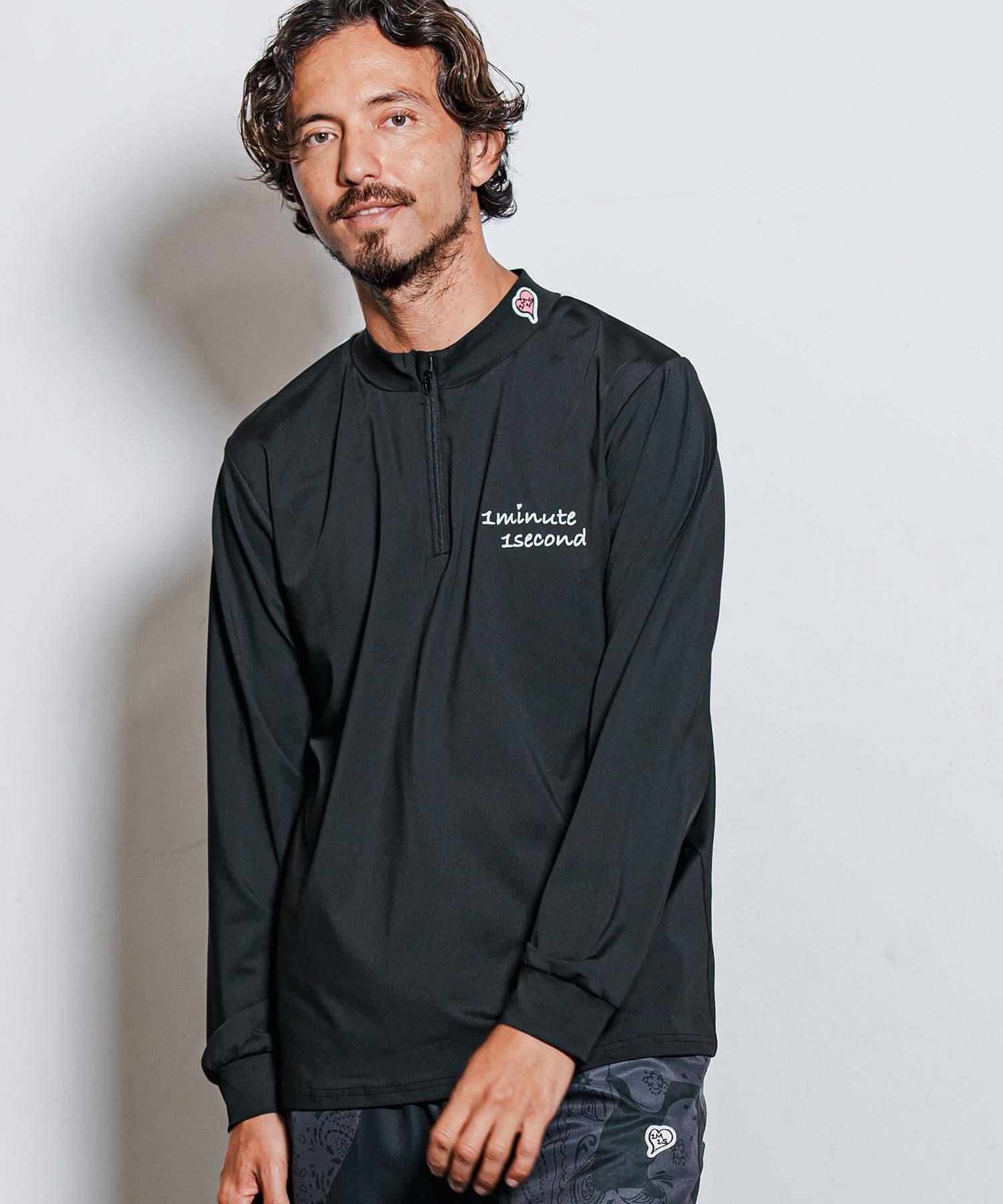 【Men's】ジップハイネックカットソー