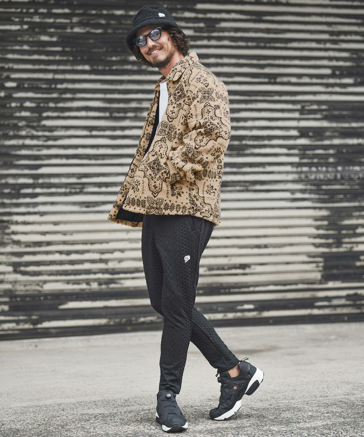【Men's】ケーブルニットパンツ