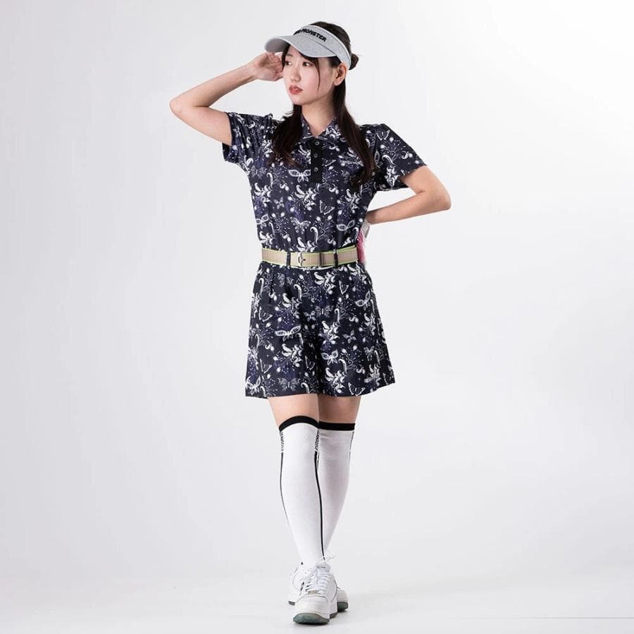 【Women's】バタフライパターン ポロ
