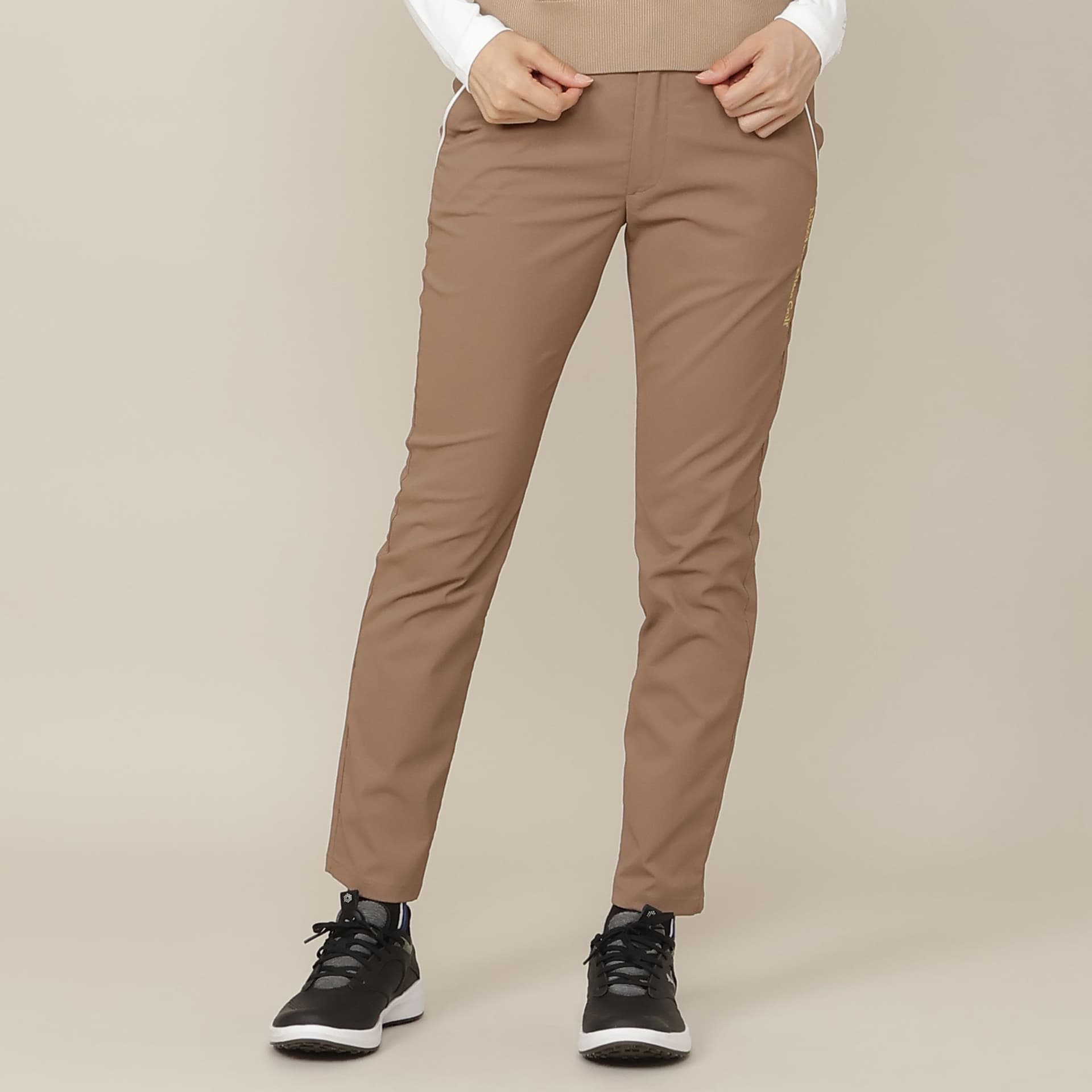 【Women's】【接触冷感/UVカット/遮熱素材/透け防】超フルダル遮熱パンツ