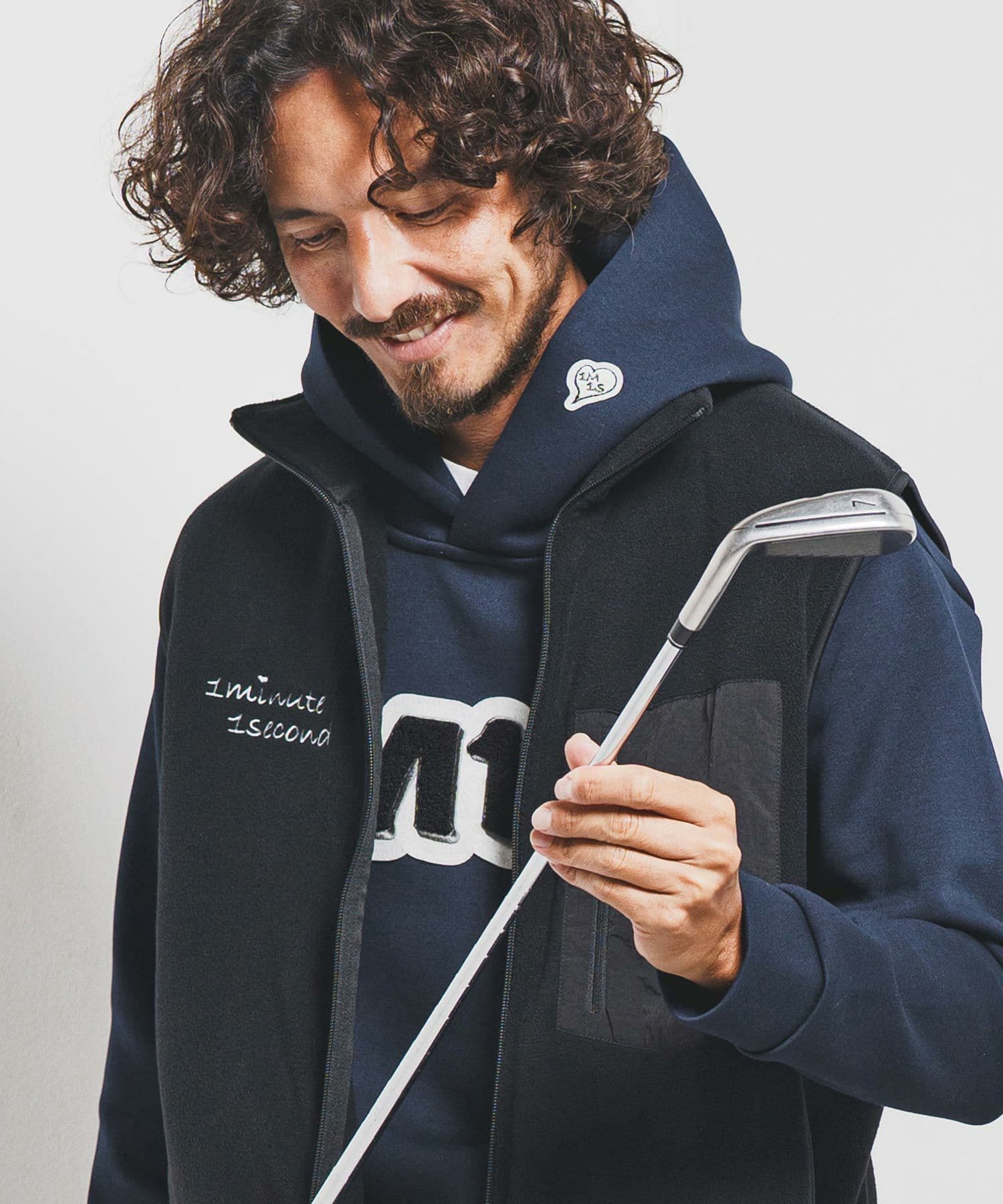 【Men's】フリースジップベスト