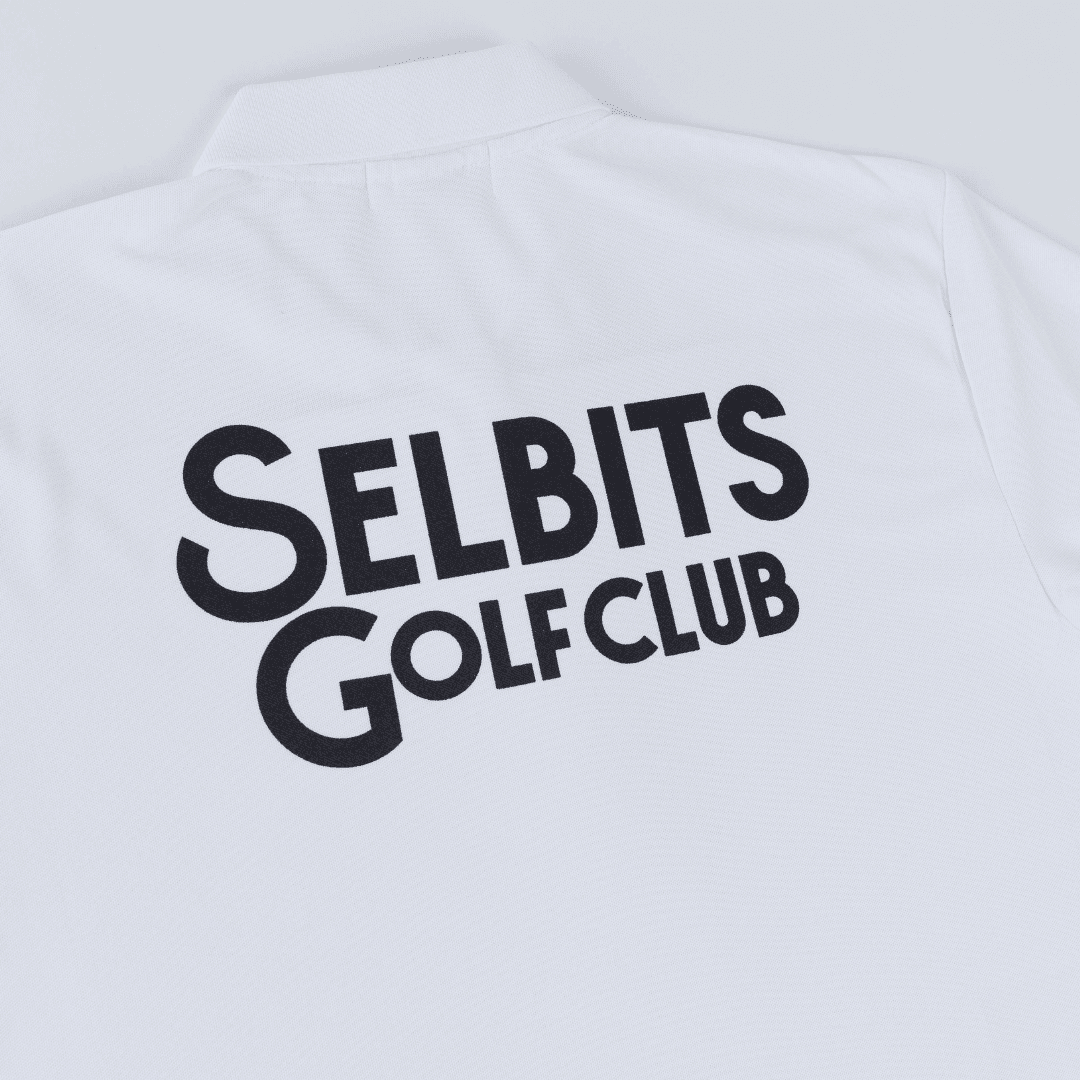 【Unisex】SELBITS GOLF CLUB LOGO Polo ”white”