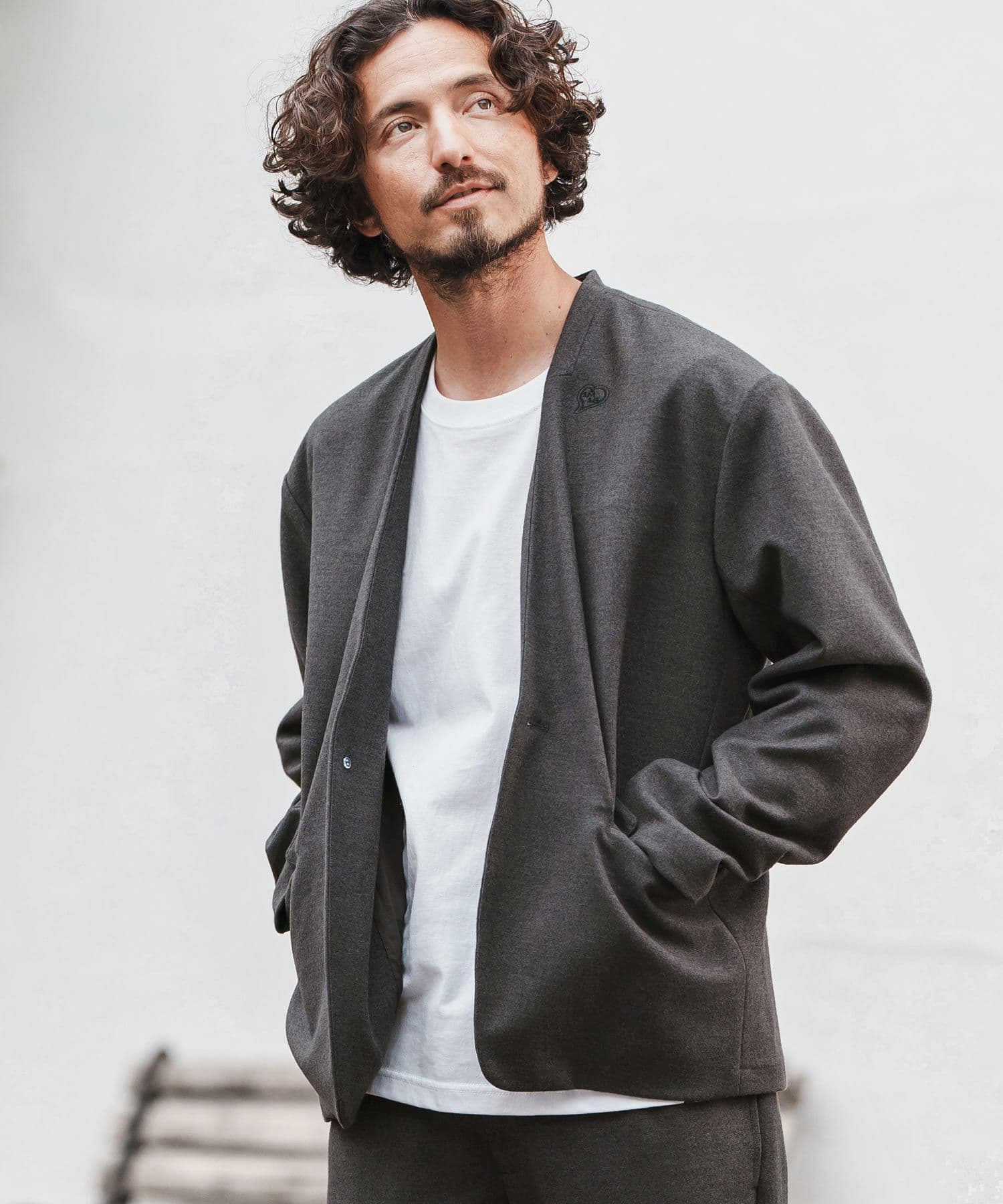 【Men's】ノーカラージャケット