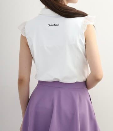 【Women's】Sheer Skipper Blouse Polo