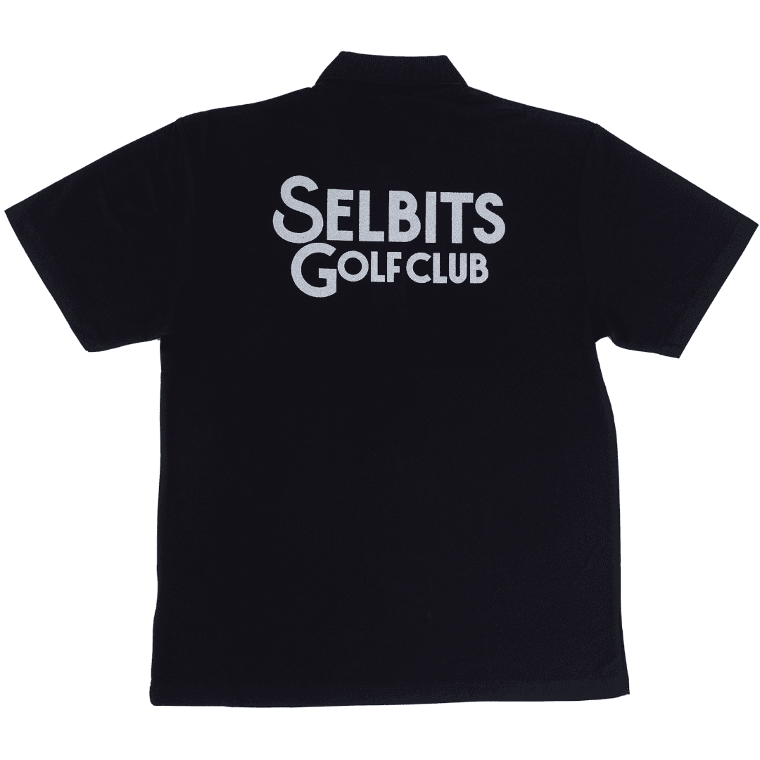 【Unisex】SELBITS GOLF CLUB LOGO Polo ”black”