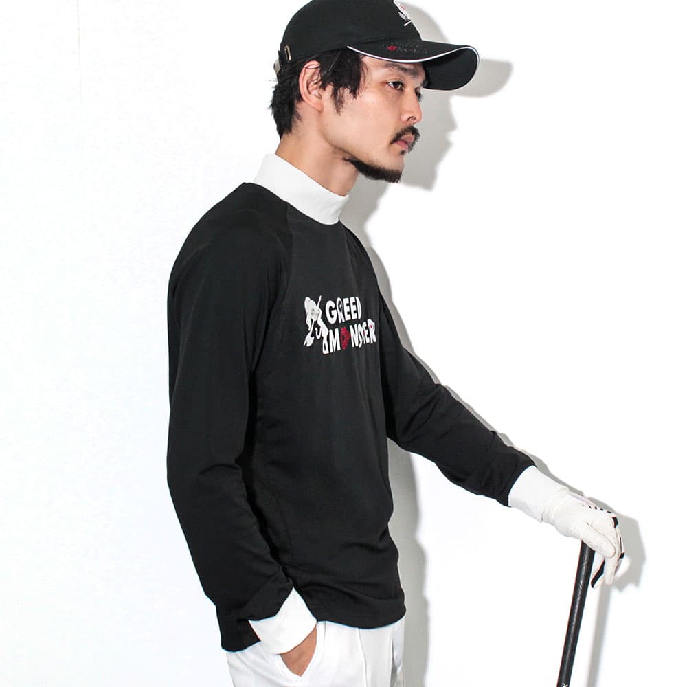 【Men's】マルチパターンロゴ モック長袖CU