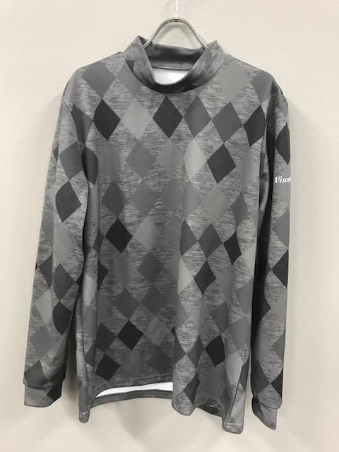 【Men's】モックネック長袖(アクアツイスト)