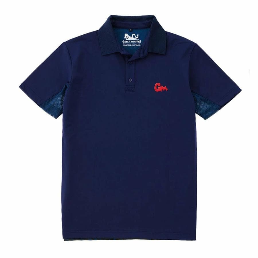 【Men's】バッグボディパネルプリント ポロ