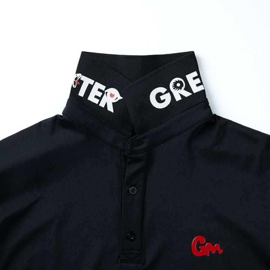 【Men's】バッグボディパネルプリント ポロ
