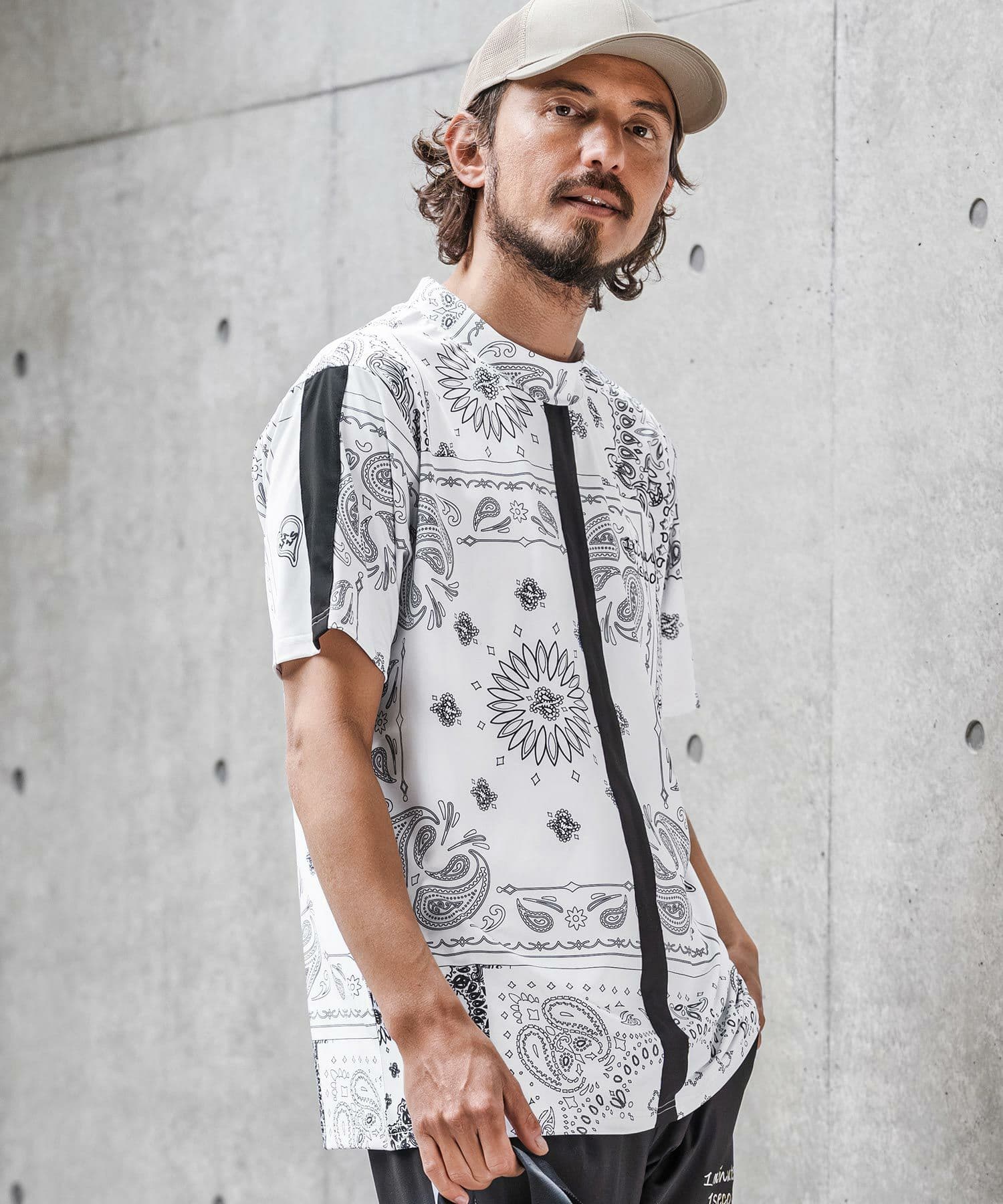 【Men's】モックネックカットソー