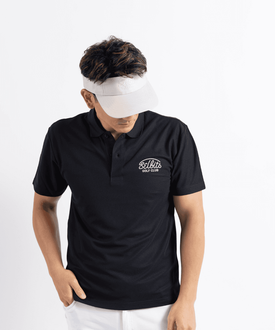 【Unisex】SELBITS GOLF CLUB LOGO Polo ”black”