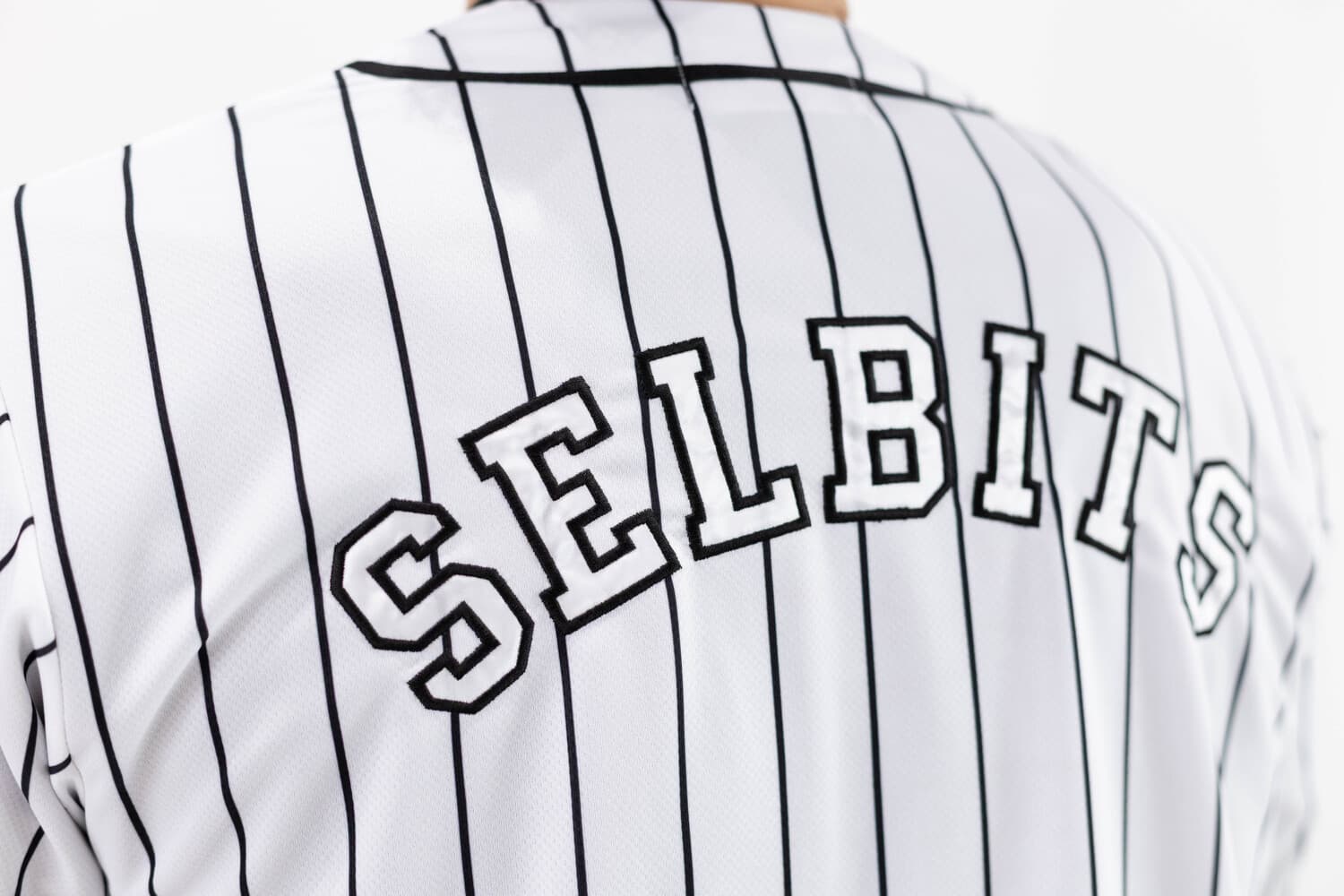 【Unisex】SELBITS LOGO BASEBALL SHIRT white