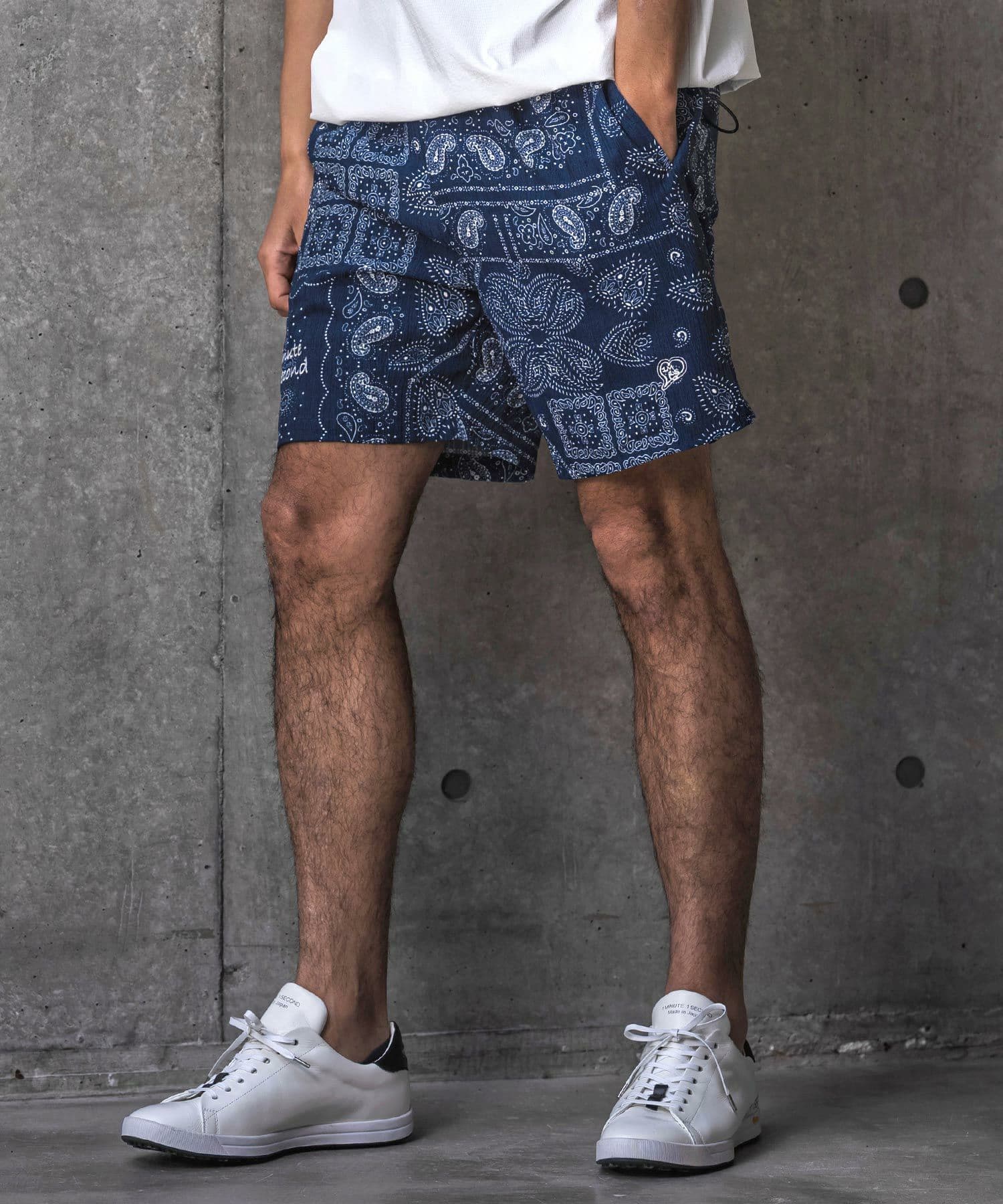 【Men's】バンダナ柄ショートパンツ