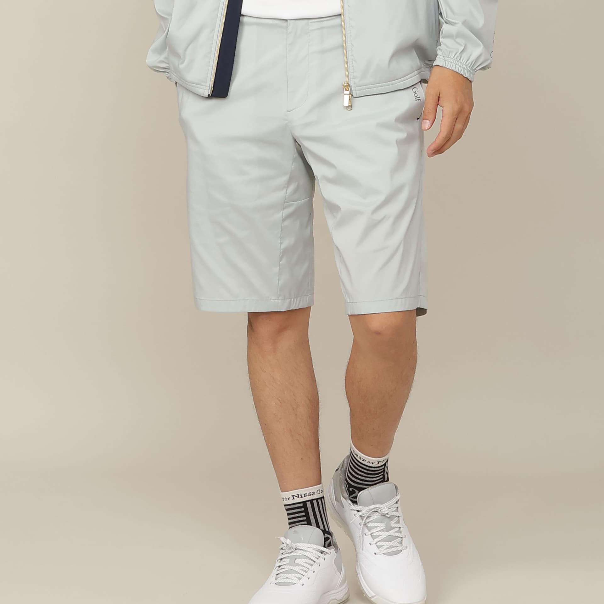 【Men's】【セットアップ対応】軽量ストレッチハーフパンツ