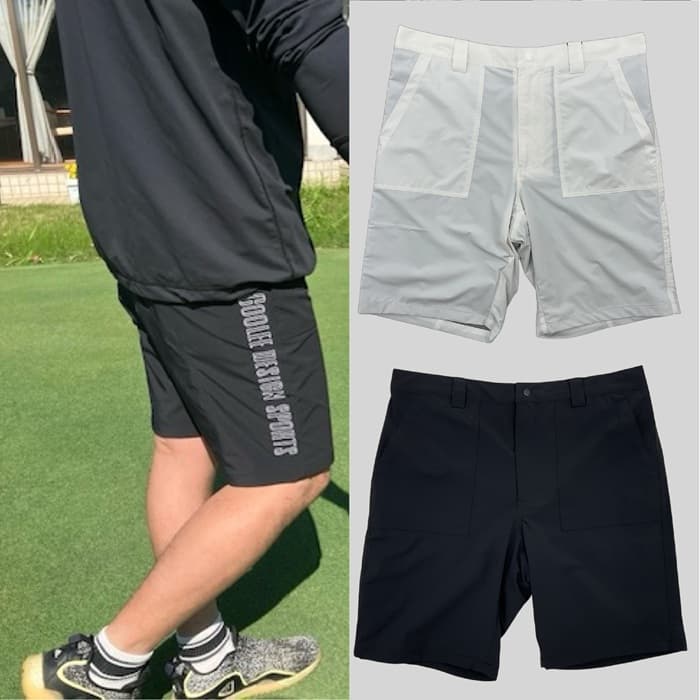 【Men's】ゴルフ ショートパンツ メンズ GOLF ストレッチナイロン ゴルフパンツ ショーツ 通気性