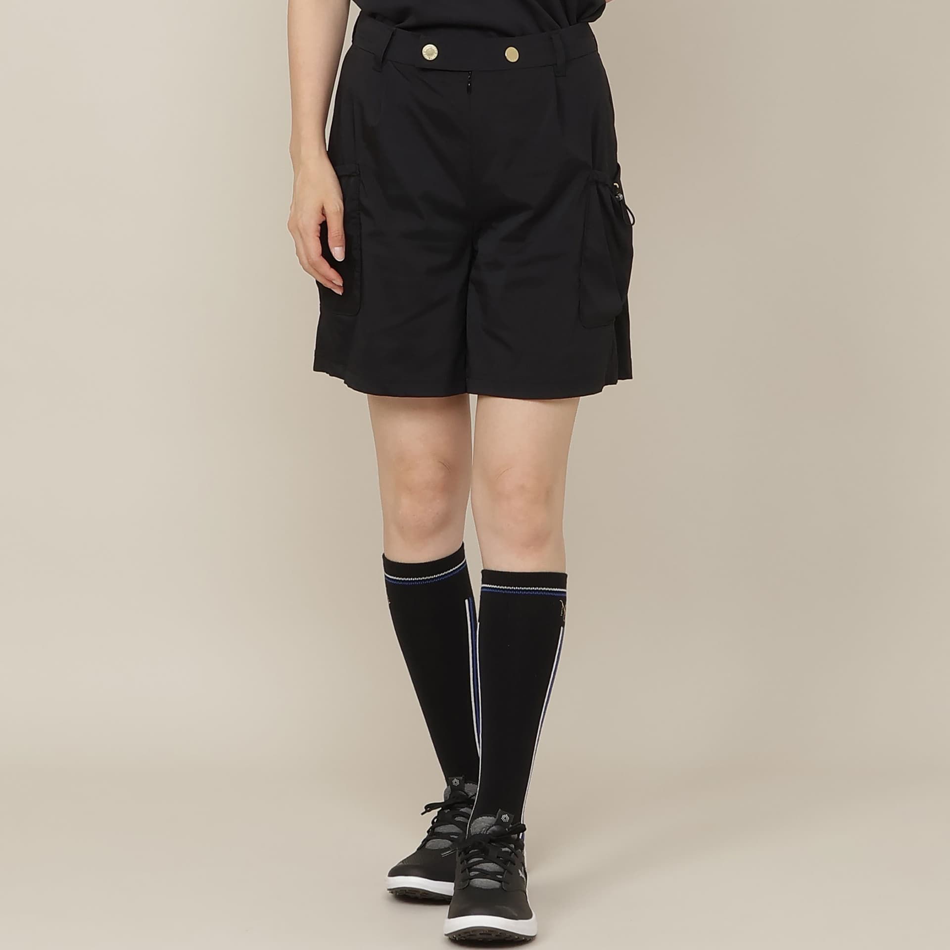 【Women's】【接触冷感/撥水性/セットアップ対応】軽量ストレッチハーフパンツ