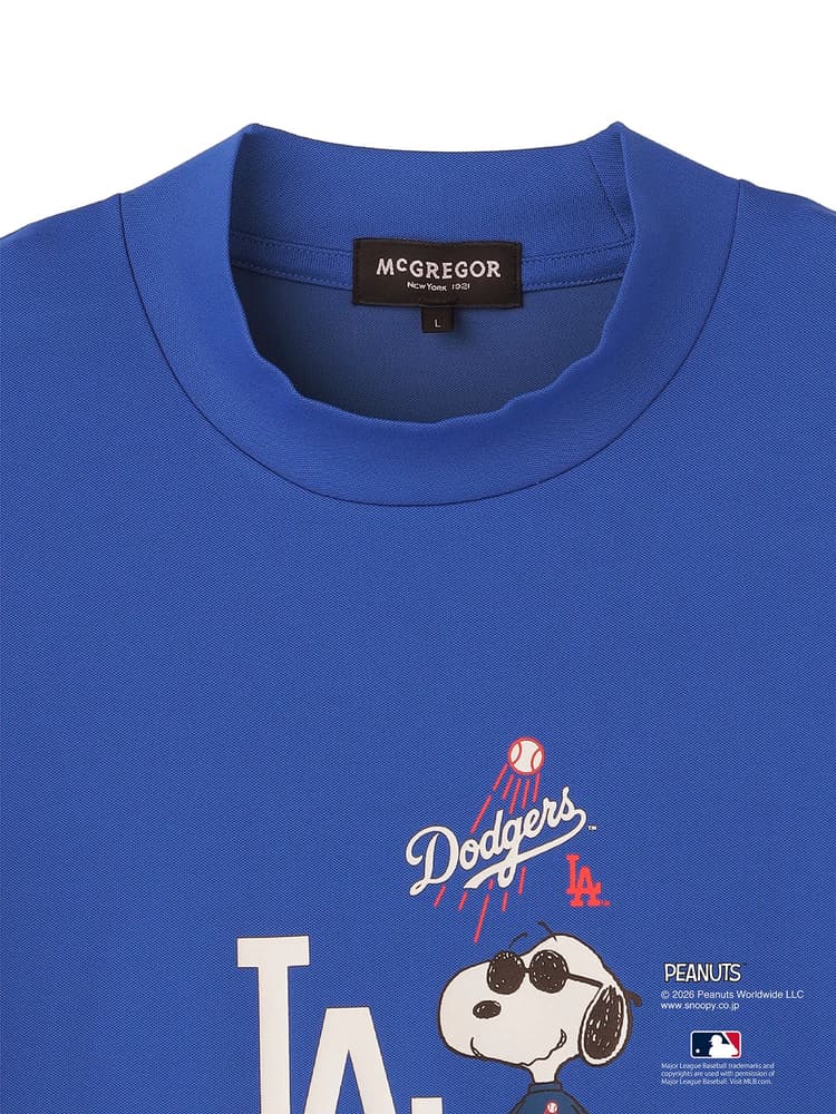 【Men's】【PEANUTS×MLB】コラボモックネックTシャツ